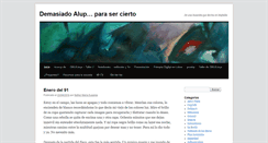 Desktop Screenshot of demasiadoalup.com.ar